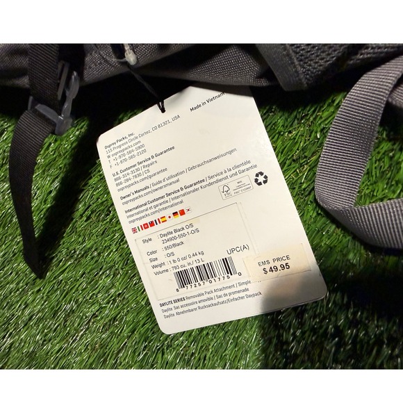 Osprey Daylite Daypack Backpack Black Grey Lightweight Travel Hiking - Picture 3 of 4